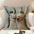 thumbnail image 5 of DefiDgd Decorative Square Throw Pillow Covers,Animals Series Household Velvet Throw Pillowcase for Rustic Farmhouse Living Room Bedroom Sofa Couch Holiday Home Decoration(N), 5 of 6