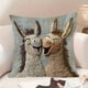 thumbnail image 5 of Short Lint Pillow Cover 18inch Cute Two Donkeys Embroidery Decorative Throw Pillowcase For Sofa Bedroom Living Room Home Decoration, 5 of 6