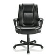 thumbnail image 2 of Realspace® Hurston Bonded Leather High-Back Executive Chair, Black, BIFMA Compliant, 2 of 6