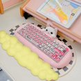 thumbnail image 2 of Reposamuñecas para teclado JIKIOU Upgrade Leather Cloud, 2 of 7