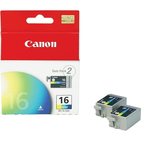 - Canon BCI16 (BCI-16) Ink, Tri-Color, 2/PK