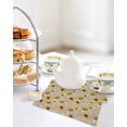 thumbnail image 4 of Brown Yellow Sunflower Kitchen Dish Towels for Drying Dishes Set of 3, Summer Botanical Farmhouse Floral Waffle Weave Microfiber Hand Tea Bathroom Towels Quick Dry & Absorbent Towel 12x12, 4 of 7