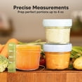 thumbnail image 3 of Contenedores de almacenamiento de alimentos KeaBabies, paquete de 6, 4 oz, a prueba de fugas, 3 of 9