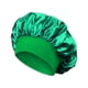 thumbnail image 1 of Gorro de dormir de satén elástico de ala ancha para mujer, gorro de quimioterapia, gorro para el cuidado del cabello de color sólido, 1 of 6