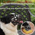 thumbnail image 5 of Dog Basket Muzzles, Upgraded Soft Breathable Cage Muzzle For Dogs Allows Drinking Panting, Dog Mouth Guard To Stop Biting Barking Chewing, 5 of 5