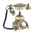 thumbnail image 5 of Vintage Antique Telephone European Old Fashioned Rotary Dial Phone Handset phone, 5 of 13
