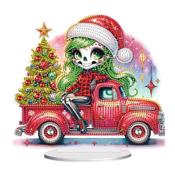 Adornos Escritorio Con Diamantes Imitación Forma Especial Halloween Extraterrestre Navidad
