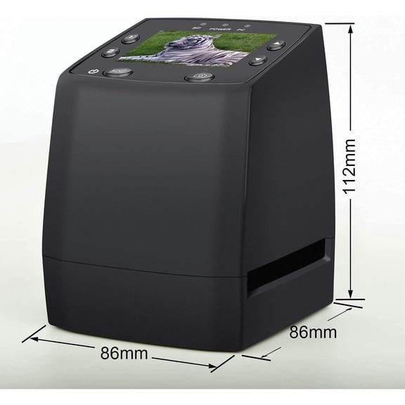 135 Film Negative Scanner High Resolution Slide Viewer,Convert 35mm Film &Slide to Digital JPEG Save into SD Card, with Slide Mounts Feeder No Computer/Software Required