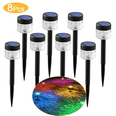 

Solar Pathway Lights 8 Pack Giugt High Bright Up to 10-15H Solar Outdoor Lights Waterproof Solar Lights Auto On/Off Height Adjustable Solar Landscape Lights for Walkway Yard Decorative