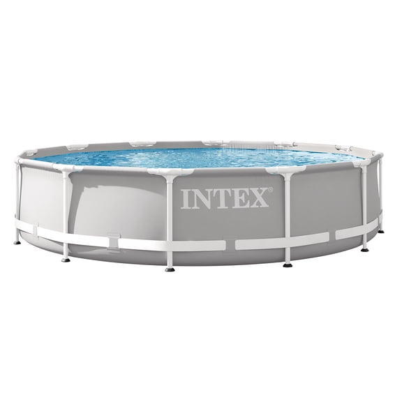 Open Box INTEX Prism Metal Frame 12' x 30" Above Ground Swimming Pool