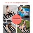 thumbnail image 7 of Black Beige Striped Yoga Towel for Hot Yoga Non Slip, Vintage Geometric Line Simple Yoga Mat Towel Absorbent Yoga Sweat Towels Microfiber Hot Yoga Blanket for Bikram Pilates 26"x70", 7 of 7