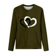 thumbnail image 4 of ShomPort Women's Fashion Valentine's Day Print Tops Casual Crew Neck Long Sleeve T-Shirts Pullovers, 4 of 4