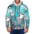 thumbnail image 6 of Lsque Geometry Dash for Mens Full-zip Hoodie, Zip-up Pullover Hooded Sweatshirt, Kangaroo Pocket Hoodie Ideal for Daily Wear, Travel, and Home-3X-Large, 6 of 8