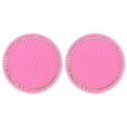thumbnail image 4 of 2Pcs Car Diamond Cup Mat Bottle Seat Cushion Non-Slip Silicone Cushion, 4 of 9