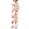 thumbnail image 3 of CONROSES Hallowmas Pajama Set for Women 2 Peice Halloween Pjs Ghost Pumpkin Graphic Long Sleeve Buttons Tops Pants Loungewear Sets Cozy Nightwear Sleepwear, 3 of 6