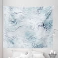 thumbnail image 1 of Marble Print Tapestry, Soft Pastel Toned Abstract Wavy Pattern Ottoman Influences Image, Fabric Wall Hanging Decor for Bedroom Living Room Dorm, 5 Sizes, Pale Blue Grey Mint, by Ambesonne, 1 of 1