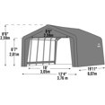 thumbnail image 4 of ShelterLogic Garage-in-a-Box 12 x 20 x 9 ft Grey Garage-In-A-Box, 4 of 14