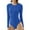 Blue, variant on Women's Long Sleeve Bodysuit Womens Open Back Long Sleeve Flared Bottom Pants Romper Bodycon Jumpsuit Yoga Rompers