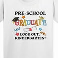 thumbnail image 4 of Inktastic Pre-school Graduate Look Out, Kindergarten Youth T-Shirt, 4 of 5