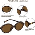 thumbnail image 4 of Retro Oval Sunglasses for Women, Trendy UV400 Protection, 4 of 4