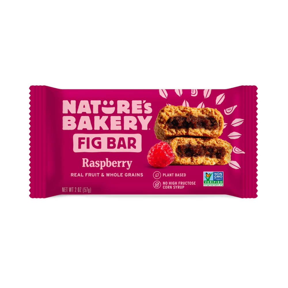 Nature's Bakery Stone Ground Whole Wheat Fig Bar Raspberry 6 Twin Packs Pack of 4