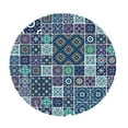 thumbnail image 1 of serony Élastique Bordé Imperméable Dosé table Équipée Nappe Ronde Nappe table Ronde Nappe Nappes de Style B 1.5M, 1 of 9