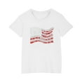 thumbnail image 4 of Amidoa Cute Girls Short Sleeve Crewneck Graphic Cotton Summer Casual Tee White,120, 4 of 4