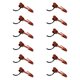 thumbnail image 1 of 12 piezas de acopladores de tren, accesorios de tren, piezas de modelismo ferroviario, gancho profesional a escala HO para modificación de modelos de trenes café, 1 of 8