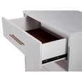 thumbnail image 4 of Alpine Furniture Madelyn Three Drawer Wood Small Chest in White, 4 of 6