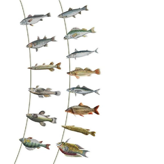 Fishing Birthday Party Decoration Fish Shape Hanging Ornament For Retirement Celebration Fishing Theme Party Decoration