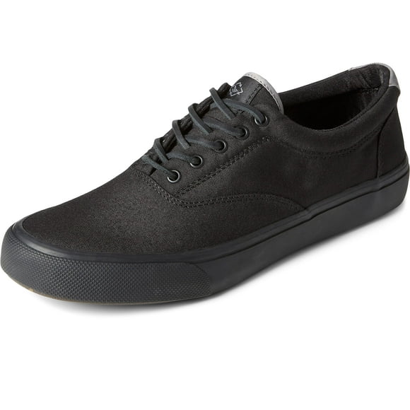 Sperry Men's Striper II CVO Seacycled Boat Shoe, Blackout, 7.5