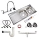 thumbnail image 1 of Kit Fregadero Tarja de Acero Inoxidable Premium Solvex, 1 of 6