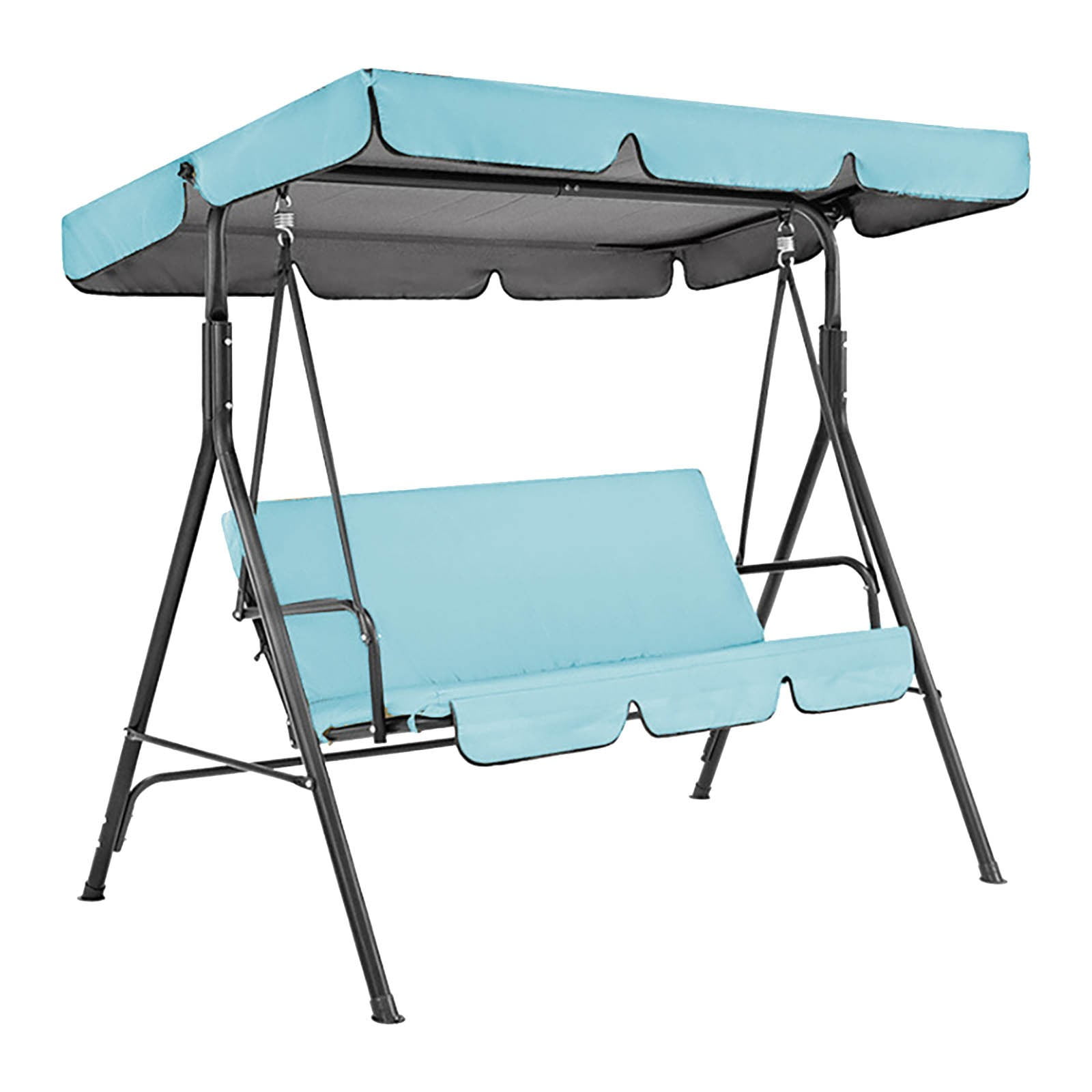 SouMaox Outdoor Patio Swing Seat Cover Replacement Sunscreen Waterproof Polyester Taffeta Garden Furniture Canopy Top Accessory Large