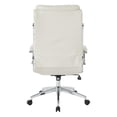 thumbnail image 4 of Executive Faux Leather High Back Chair in Cream with Padded Arms, 4 of 6
