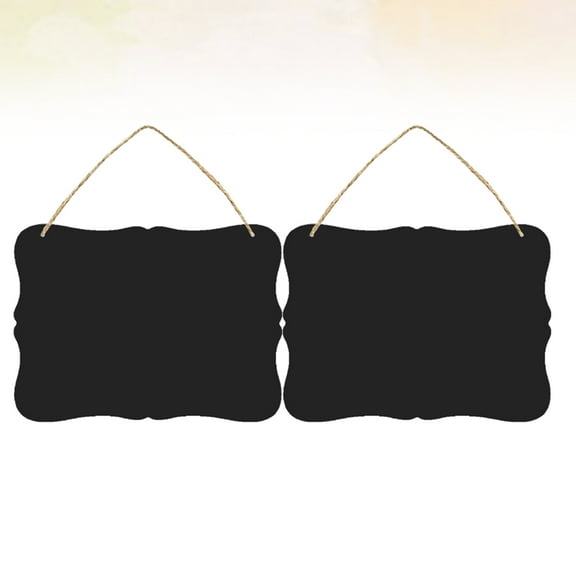 Raindrops  2 Pcs Welcome Chalkboard Double Blackboard Decoration Hanging Sign Wall