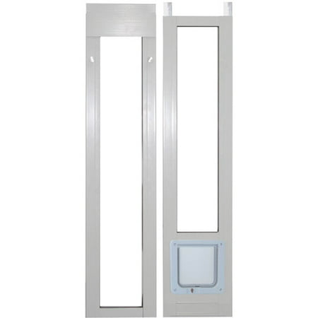 Ideal Modular Aluminum Patio Pet Door Cat Flap White