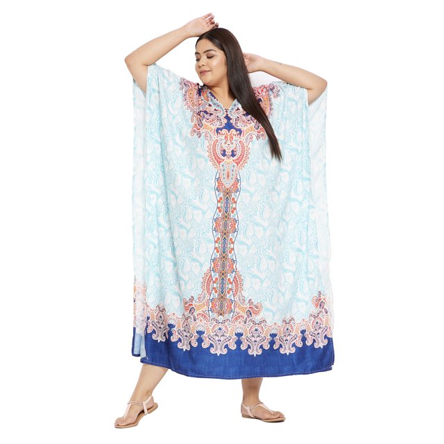 Caftans pour Femmes Longue Maxi Grande Taille Robe Caftans Manches 3/4 Robes pour Dames Filles en Ligne