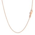 thumbnail image 3 of 14k Rose Gold Diamond Cut Cable Link Chain 1.3mm Size 20 inches, 3 of 4
