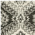 thumbnail image 2 of SAFAVIEH Blossom Maxwell Damask Floral Wool Area Rug, Charcoal/Ivory, 4' x 6', 2 of 3