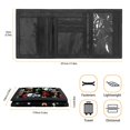 thumbnail image 6 of FUIALDOLG Polyester Children's Wallet with Slim Large Capacity Boys Trifold Wallet for Travel, Christmas Skull Art Trifold Coin Wallet, 6 of 6