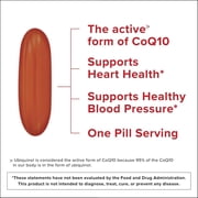 Qunol Ubiquinol CoQ10 Softgels, 200mg, Extra Strength, Heart Health Supplement, 60 Count