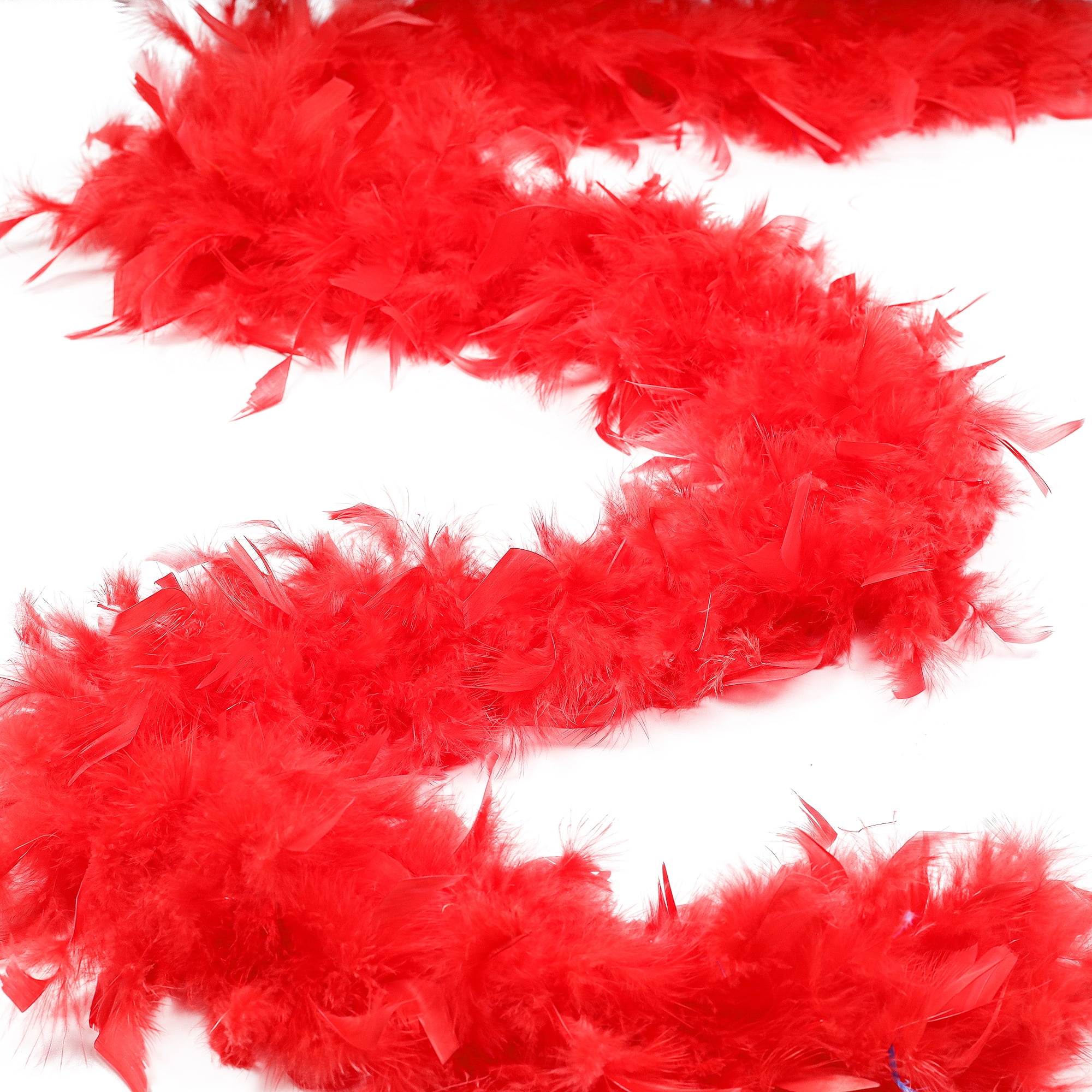 Tigerdoe Feather Boas 72 Inch Long Party Dress Up Costume Accessories 2 Pack Marabou Boas 