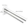 thumbnail image 3 of Tyidzon Towel Racks for Bathroom Wall Mounted 16 Inch Stainless Steel Heavy Duty Bathroom Towel Rack for Bathroom, Home Decor Towel Rod, Silver, 3 of 6