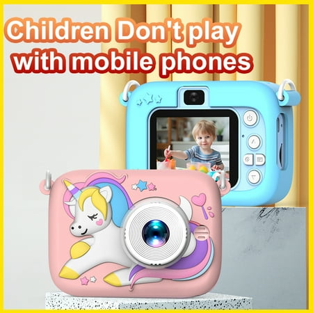 Camcorder Camera Cute Camera Kids Camera Birthday Festival Camera 2.0in 20mp Children Camera Birthday 4x 2.0in Lenses Camera Dual Lenses Ips Screen Camera 20mp Camera Cartoon Kids Cometx