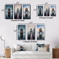 thumbnail image 4 of Designart "Misty Lake Scene Wooden Lakehouse I" Lakehouse Framed Wall Art Set Of 3 - Blue Lake House Frame Gallery Set For Office Decor, 4 of 6