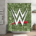 thumbnail image 3 of World Wrestling Entertainment Shower Curtain, Heavyweight Polyester Bath Curtain with Metal Grommets, Machine Washable Non-Transparent Shower Curtain with Hooks for Bathroom Home Decor, 3 of 9