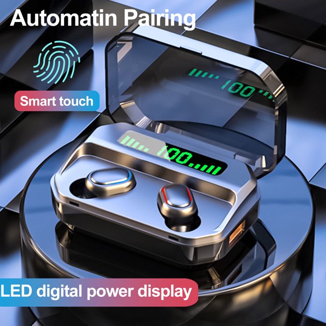 Gwong Electrónica 309 mini compatible con Bluetooth 5.0 Táctil inteligente recargable inalámbrico en la oreja auricular estéreo