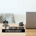 thumbnail image 2 of Handmadetneonsign Gynecologist Metal Nameplate, Doctor Desk Nameplate, Doctor Desk Name Plate Decor, 2 of 5