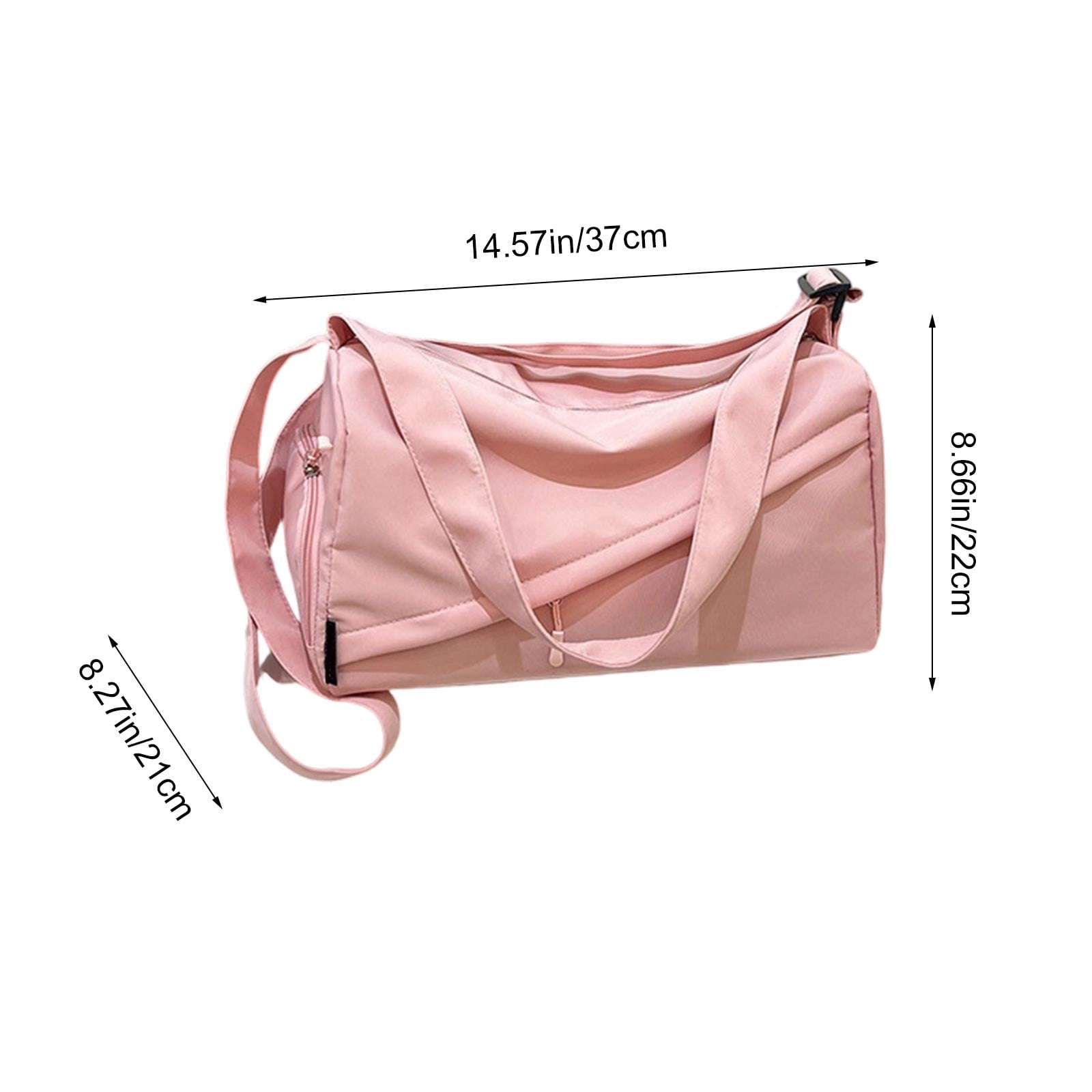 Nylon Gym Bag with Shoe Compartment Large Capacity Duffle Bag for Sports Travel and Daily Use