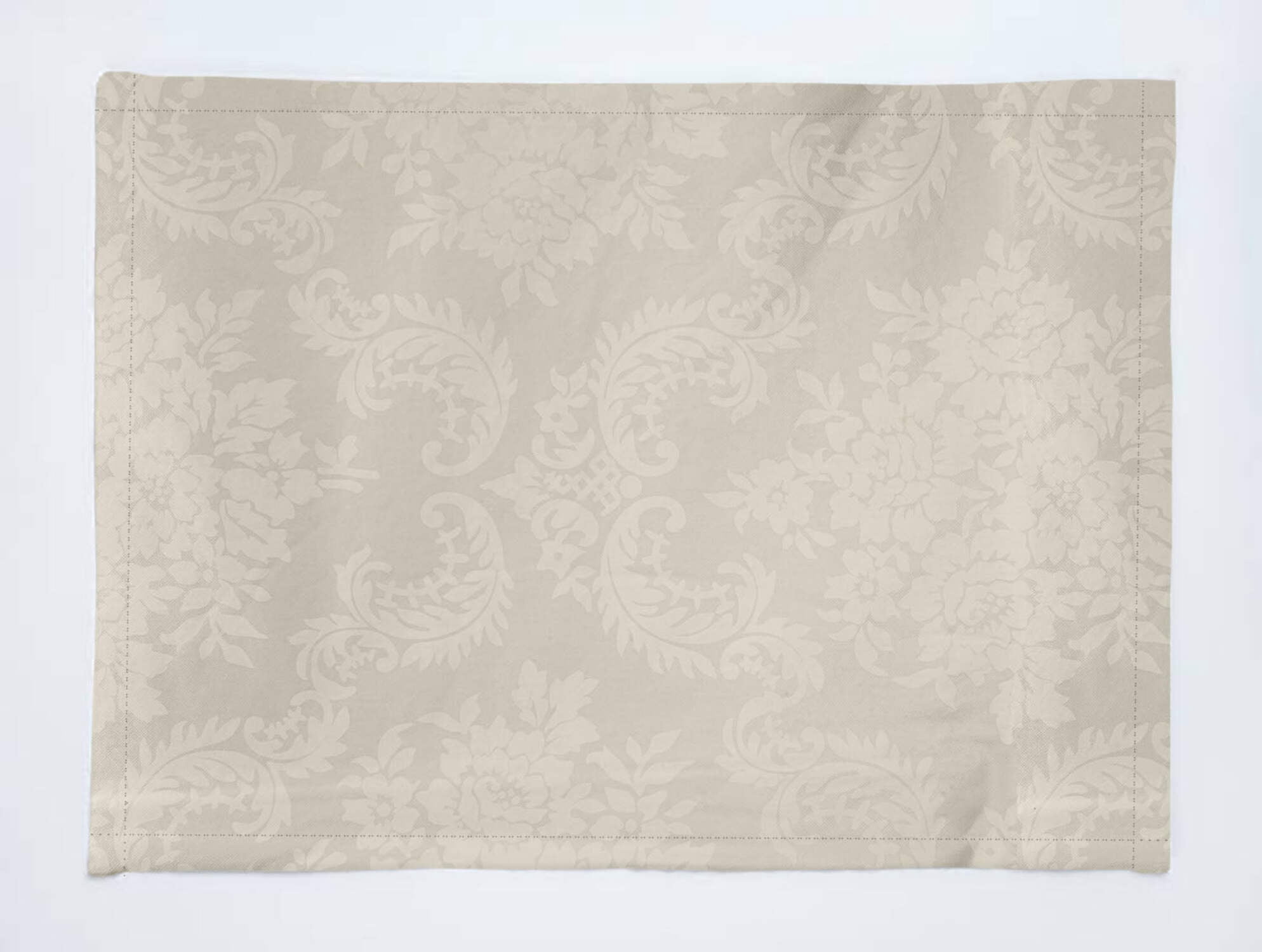 Plastic with Flannel Backing Dinner Table Placemats Holiday Home Decoration 13" x 19" (Pack of 4)